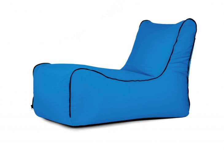 Sitzsack Bezug Lounge Zip Colorin Azurblau