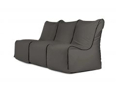 Sēžammaisu komplekts Set Seat Zip 3 Seater Colorin Dark Grey