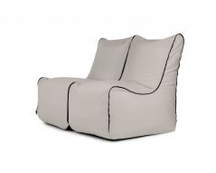 Ein Satz Sitzsäcke Set Seat Zip 2 Seater Colorin Silber