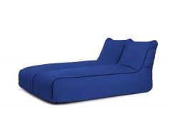 A set of bean bags Set Sunbed Zip 2 Seater Colorin Blue