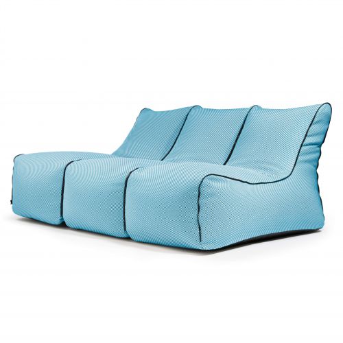 Kott-toolide komplekt Set Lounge Zip 3 Seater  Capri Turquoise