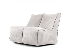 Kott-toolide komplekt Set Seat Zip 2 Seater Waves White Grey