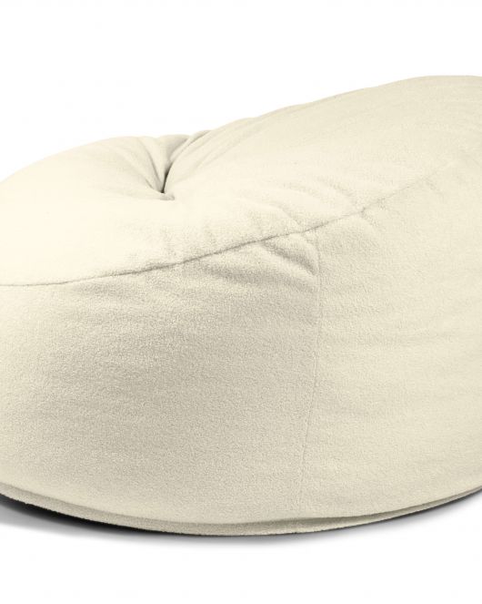 Schaumstoff Sitzsack Om 110 Teddy Creme