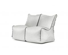 A set of bean bags Set Seat Zip 2 Seater Nordic Silver