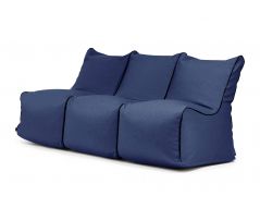 A set of bean bags Set Seat Zip 3 Seater Nordic Navy