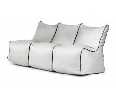 A set of bean bags Set Seat Zip 3 Seater Nordic Silver